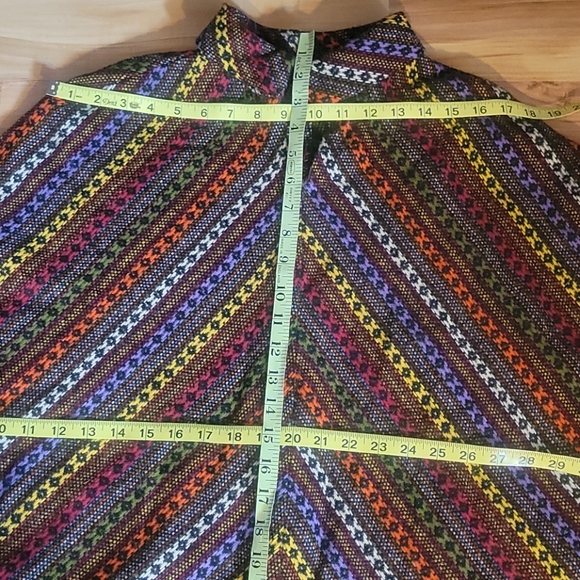 Vintage 70s Poncho Cape  L - Picture 10 of 12